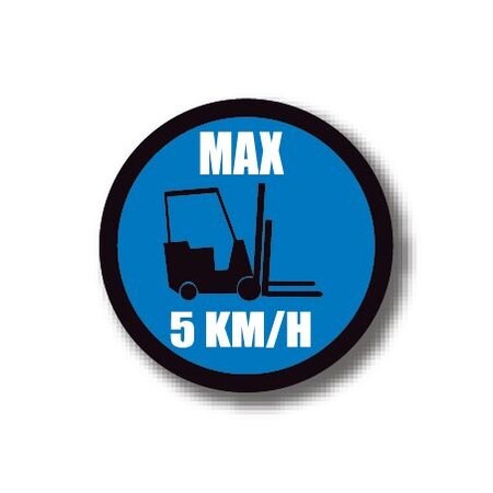 Ergomat 30in CIRCLE SIGNS - Max 5 KM/H DSV-SIGN 900 #1715 -UEN
